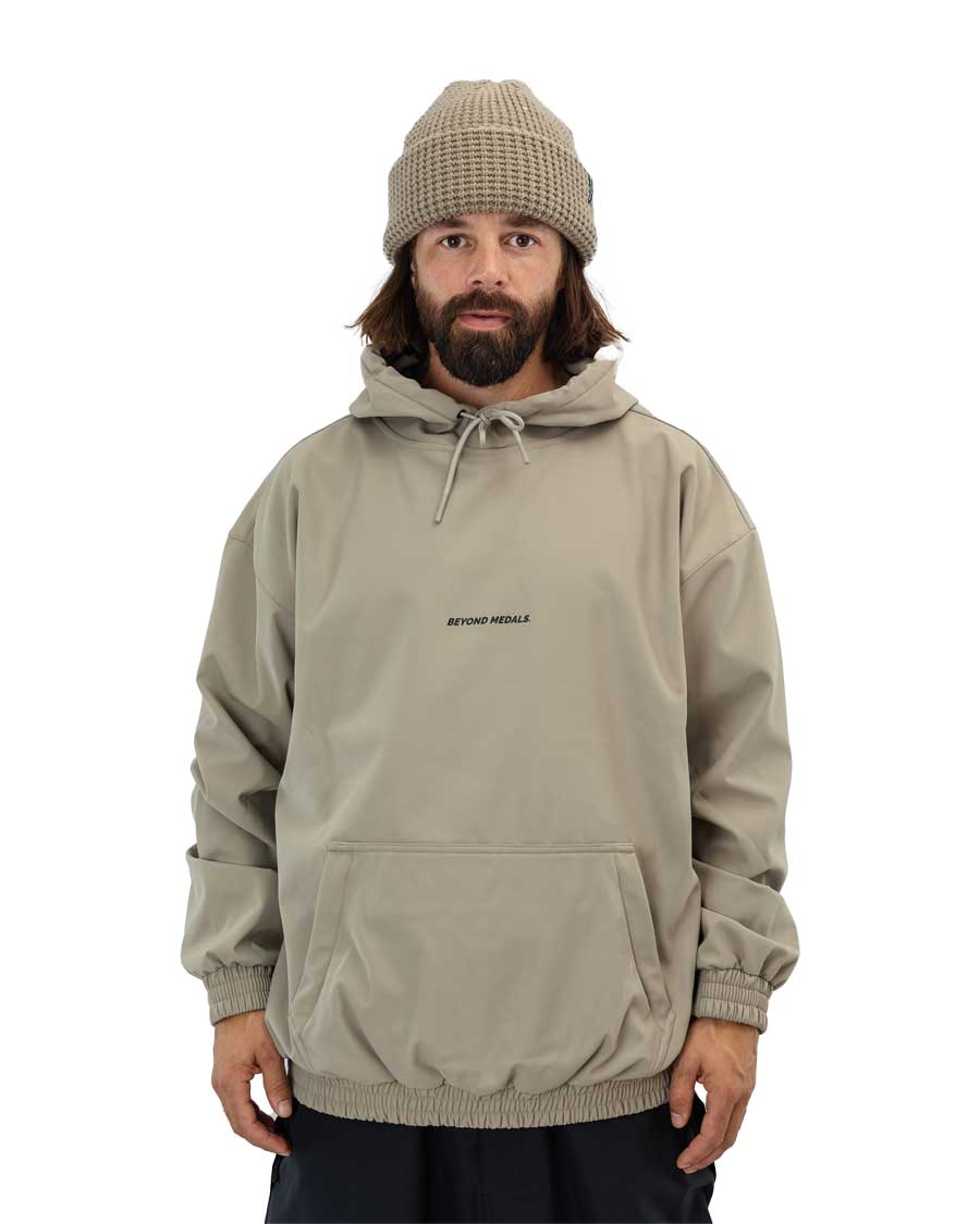 Beyond Medals Men's Softshell Hoodie Beige 2026 - Image 2