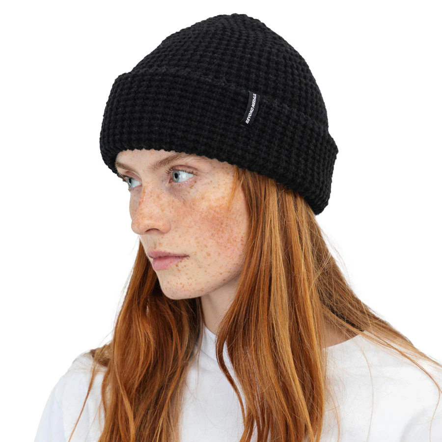Beyond Medals Men's Waffle Beanie Black 2026 - Image 3