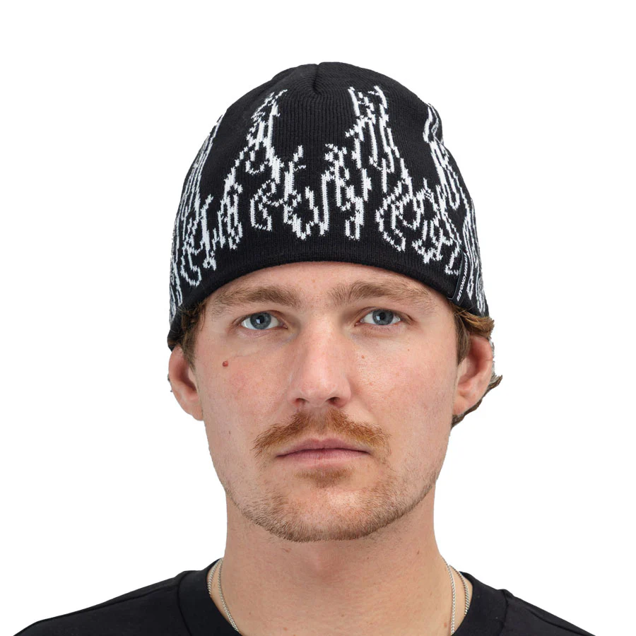 Beyond Medals Men's Warning Beanie Black 2026 - Image 2