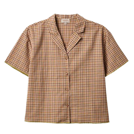 Brixton Women's Malta Seersucker Woven Sand
