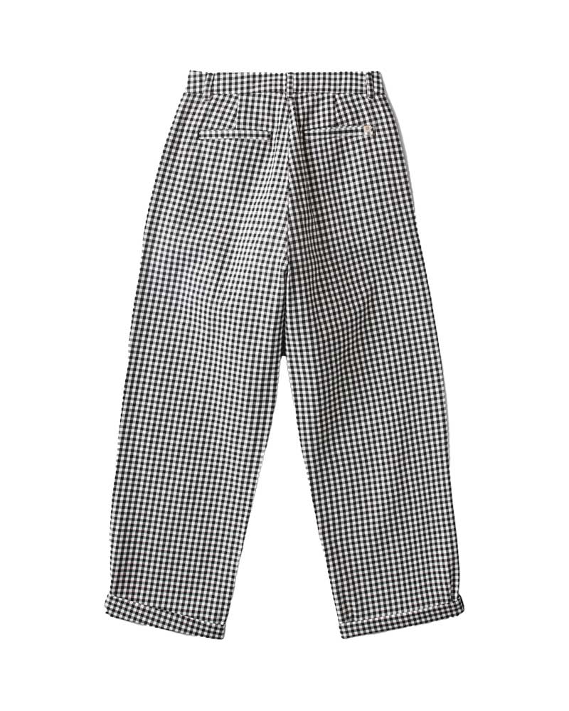 Brixton Women's Victory Trouser Pant Washed Navy Gingham - Image 2