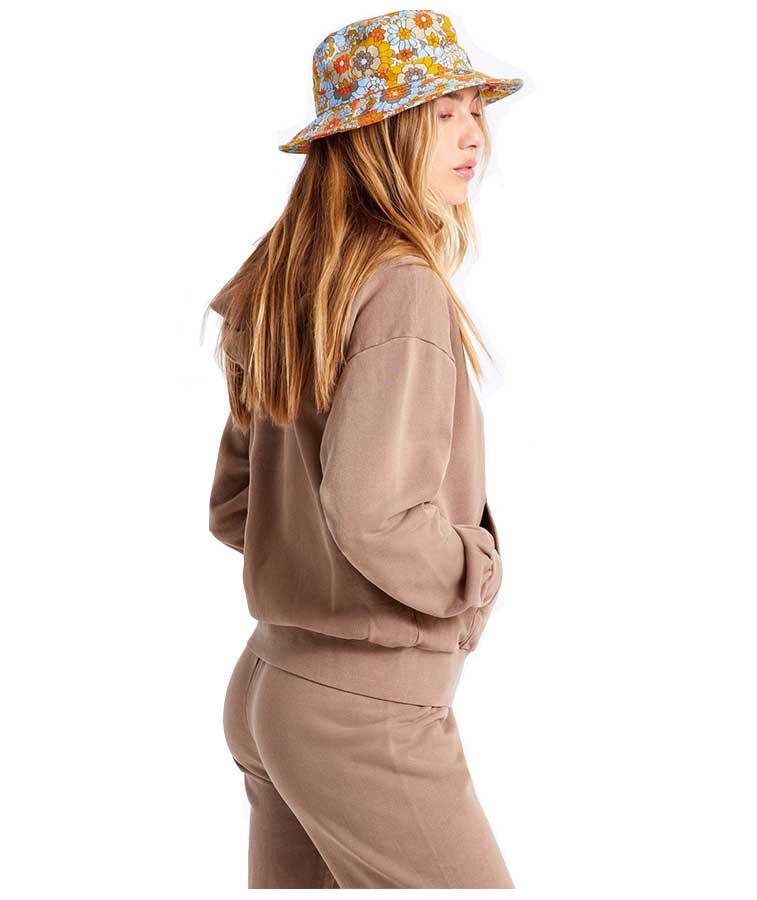 Brixton Womens Weekender Hoodie Pine Bark - Image 3