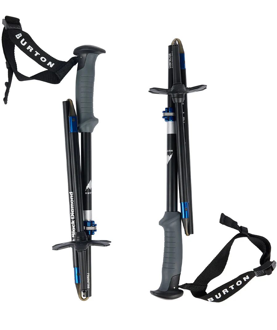 Burton x Black Diamond Compactor Poles Black/Blue 2026