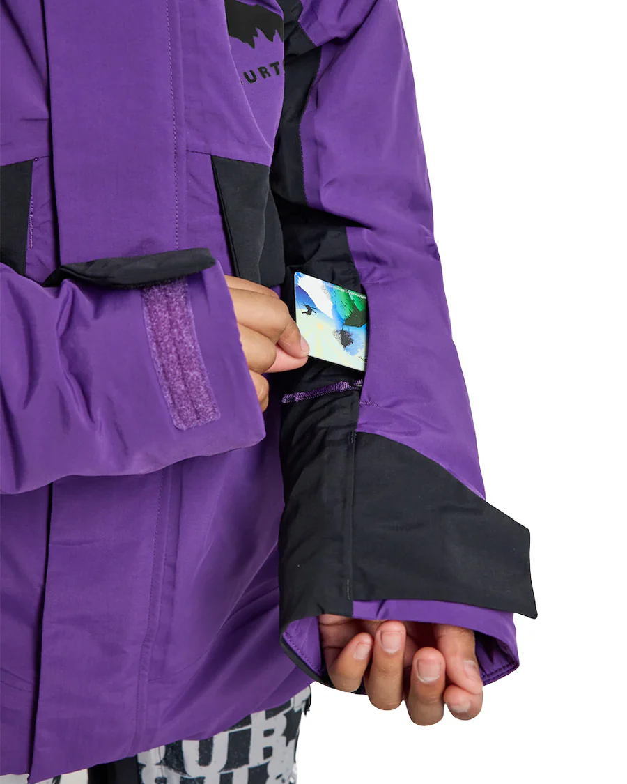 Burton Kids' Ascutney 2L Jacket Imperial Purple/True Black 2026 - Image 6