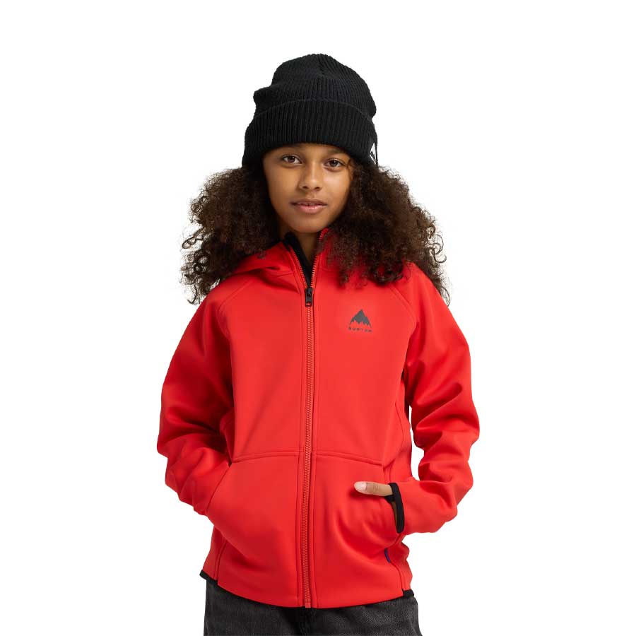 Burton Kids' Crown Weatherproof Full-Zip Fleece Flame Scarlet 2026 - Image 3