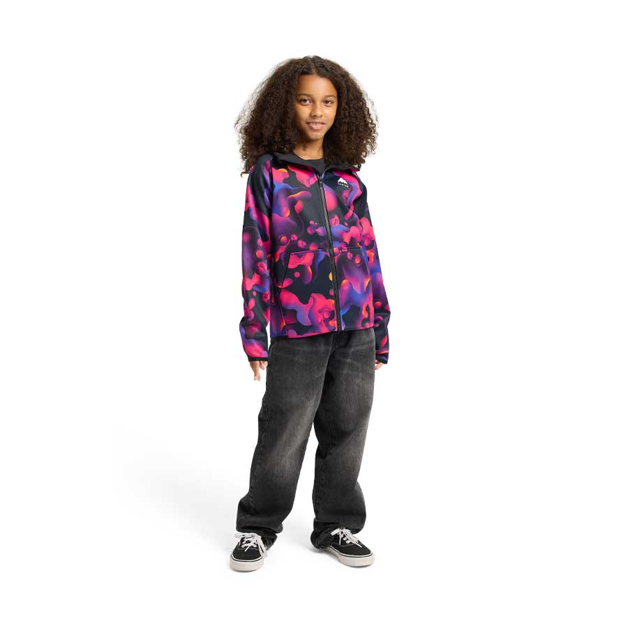 Burton Kids' Crown Weatherproof Full-Zip Fleece Lava Lamp 2026 - Image 2