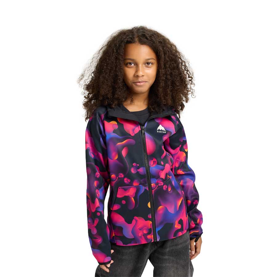 Burton Kids' Crown Weatherproof Full-Zip Fleece Lava Lamp 2026 - Image 3