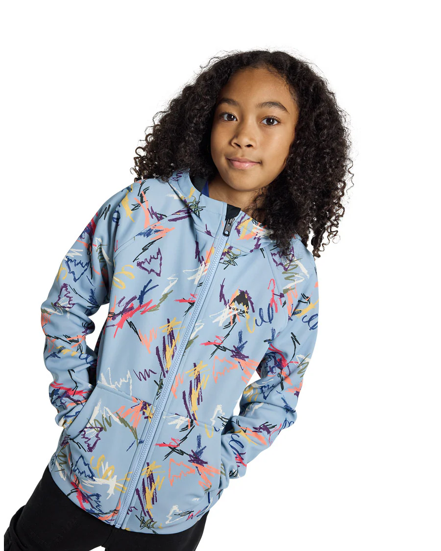 Burton Kids' Crown Weatherproof Full-Zip Scribble 2025 - Image 3