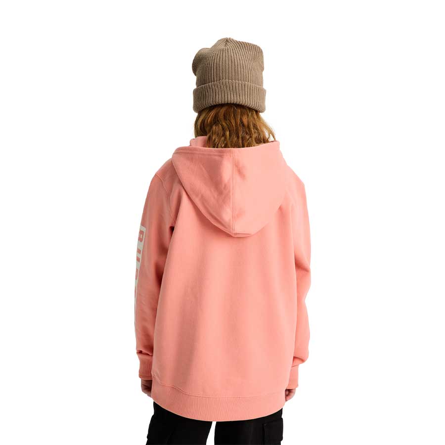 Burton Kids' Elite Pullover Hoodie Sunrise Coral 2026 - Image 4