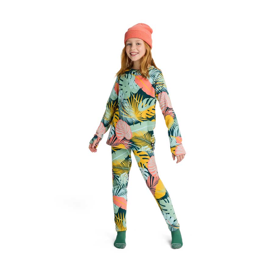 Burton Kids' Fleece Base Layer Set Oversized Tropical 2026 - Image 2