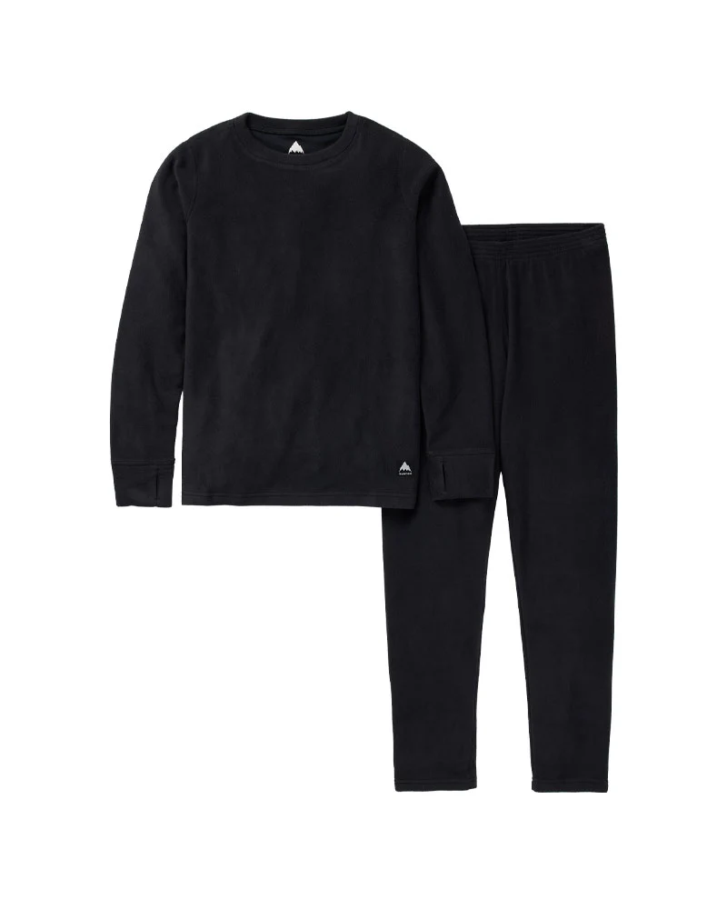 Burton Kids' Fleece Base Layer Set True Black 2026