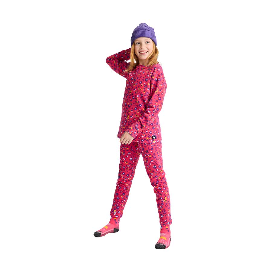 Burton Kids' Fleece Base Layer Set Wildcat Floral 2026 - Image 2