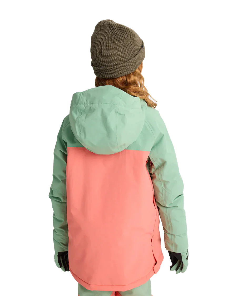 Burton Kids' Frostner 2L Anorak Jacket Soft Sage/Peach Echo 2026 - Image 3