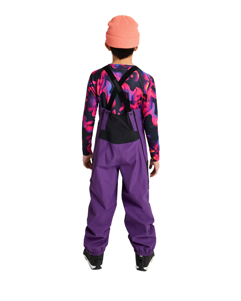 Burton Kids' Outbeam 3L Bib Pants Imperial Purple/True Black 2026 - Image 3