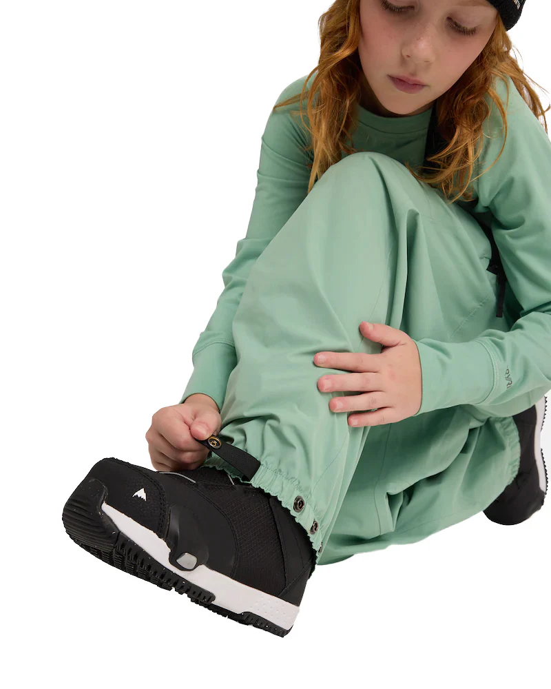 Burton Kids' Outbeam 3L Bib Pants Soft Sage / True Black 2026 - Image 4