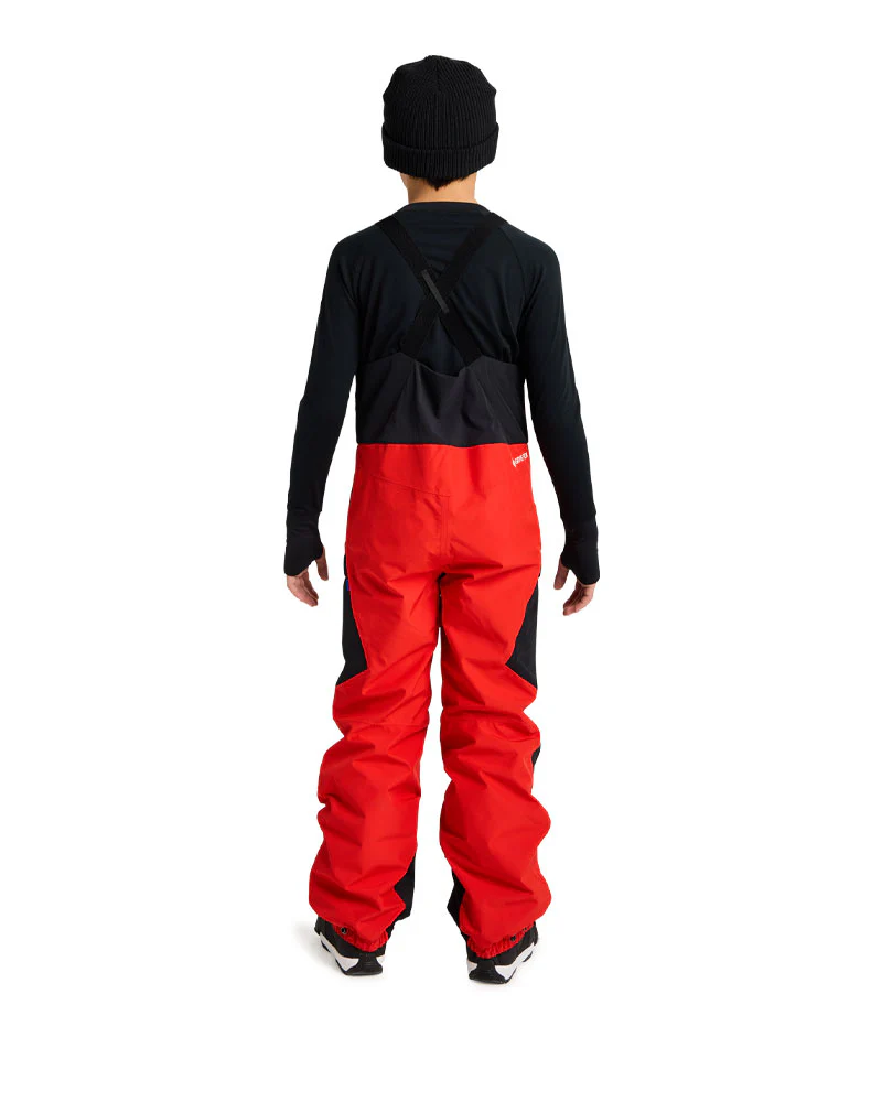 Burton Kids' Powline GORE-TEX 2L Bib Pants Flame Scarlet / True Black 2026 - Image 3