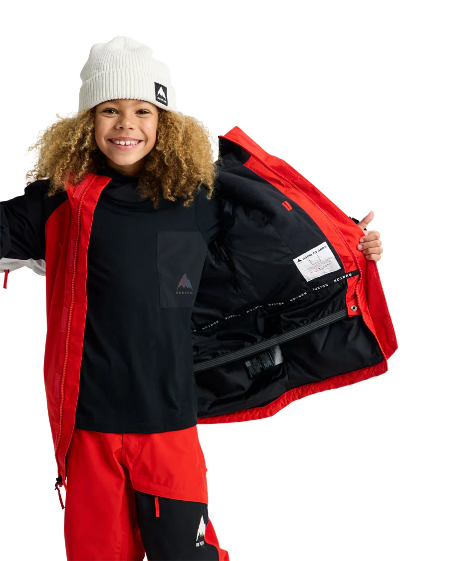 Burton Kids' Powline GORE-TEX 2L Jacket Flame Scarlet / True Black 2026 - Image 4