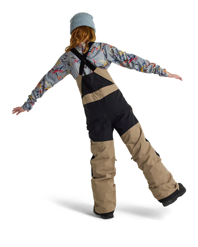 Burton Kids' Skylar 2L Bib Pants Summit Taupe 2026 - Image 3