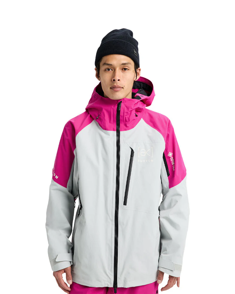 Burton Men's [ak] Cyclic Gore-Tex 2L Jacket Very Berry/Gray Cloud 2026 - Image 3