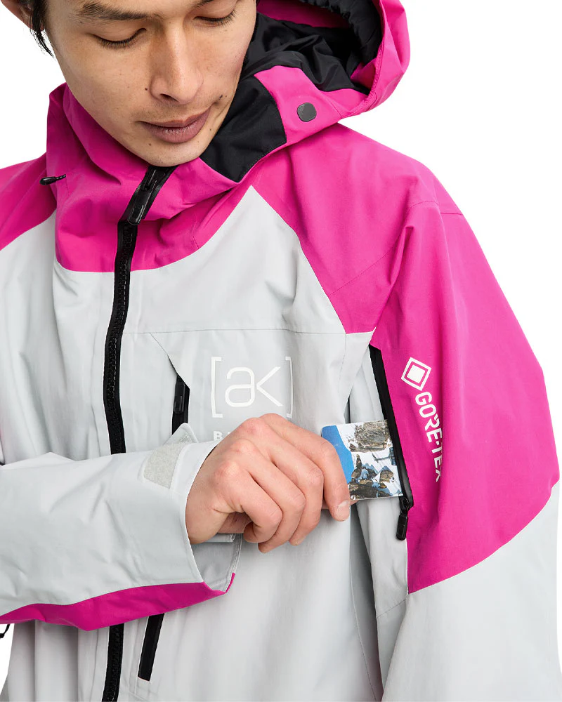 Burton Men's [ak] Cyclic Gore-Tex 2L Jacket Very Berry/Gray Cloud 2026 - Image 5