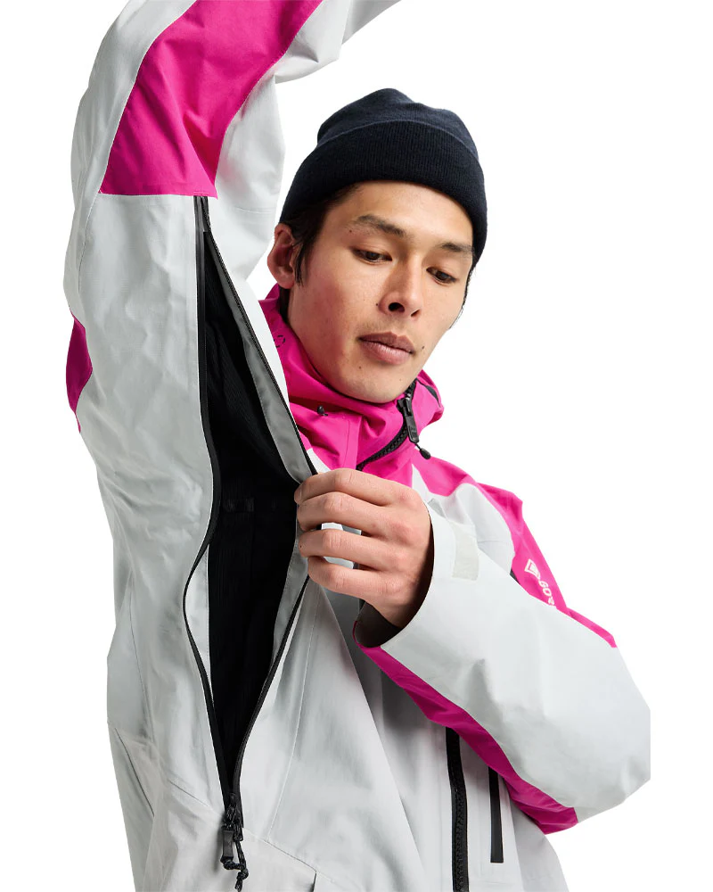 Burton Men's [ak] Cyclic Gore-Tex 2L Jacket Very Berry/Gray Cloud 2026 - Image 7