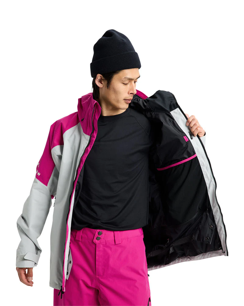 Burton Men's [ak] Cyclic Gore-Tex 2L Jacket Very Berry/Gray Cloud 2026 - Image 9