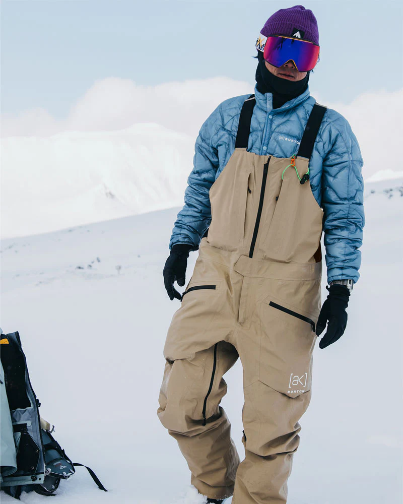 Burton Men's [ak] Freebird Gore‑Tex 3L Stretch Bib Pant Summit Taupe 2026 - Image 2