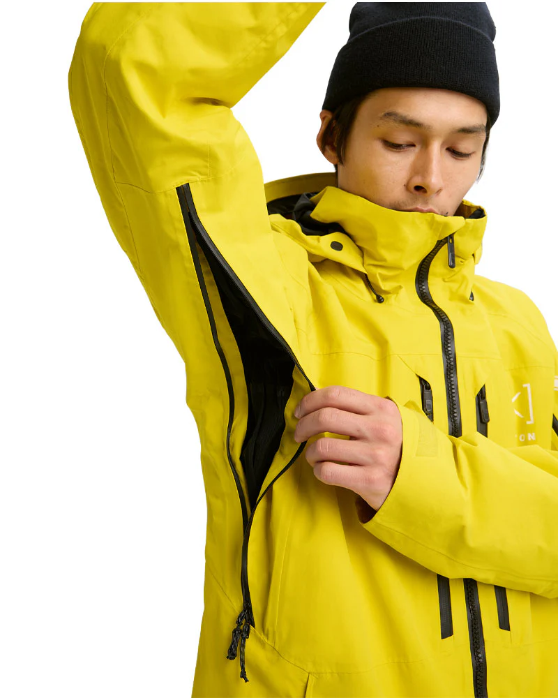 Burton Men's [ak] Swash Gore‑Tex 2L Jacket Atomic Yellow 2026 - Image 7