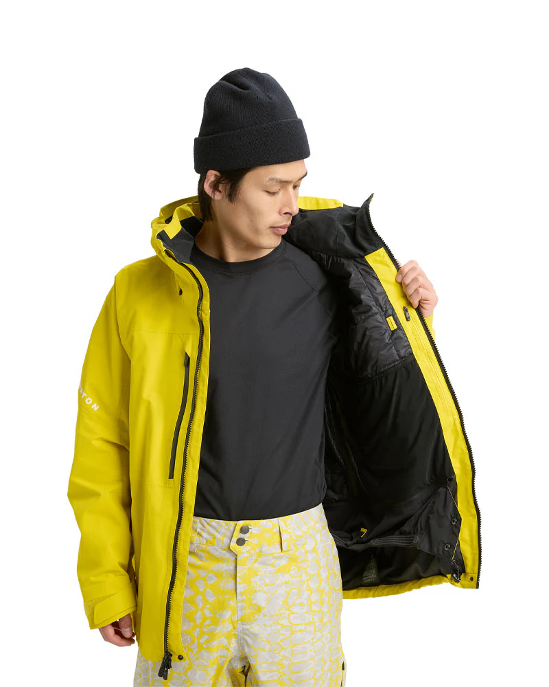 Burton Men's [ak] Swash Gore‑Tex 2L Jacket Atomic Yellow 2026 - Image 9