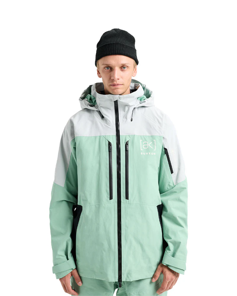 Burton Men's [ak] Swash Gore‑Tex 2L Jacket Gray Cloud/Soft Sage/True Black 2026 - Image 2