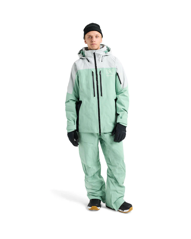 Burton Men's [ak] Swash Gore‑Tex 2L Jacket Gray Cloud/Soft Sage/True Black 2026 - Image 4
