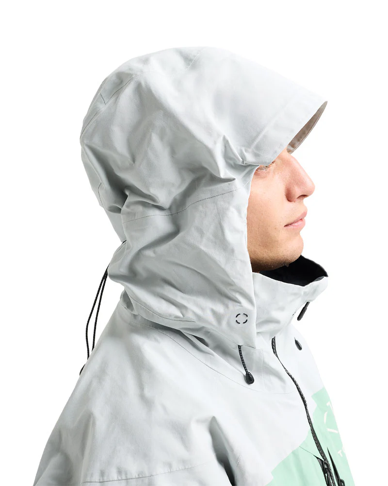 Burton Men's [ak] Swash Gore‑Tex 2L Jacket Gray Cloud/Soft Sage/True Black 2026 - Image 6
