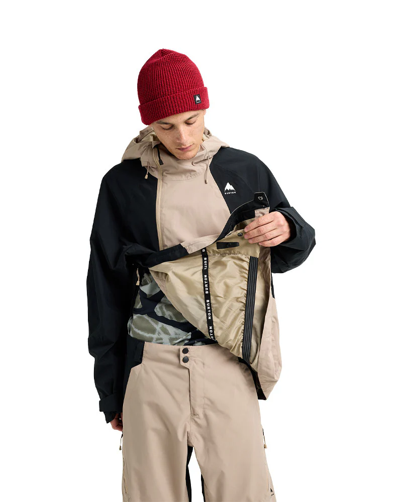 Burton Men's Reserve 2L Relaxed Anorak Jacket Summit Taupe/True Black 2026 - Image 9