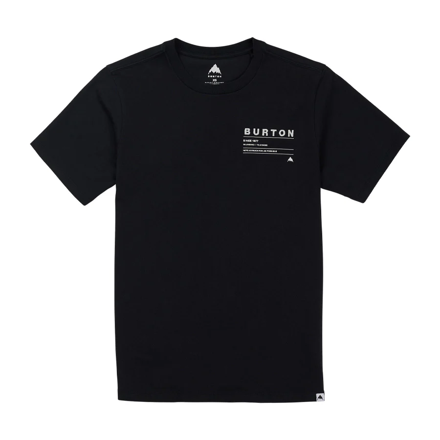 Burton Moretown Short Sleeve T-Shirt True Black 2026