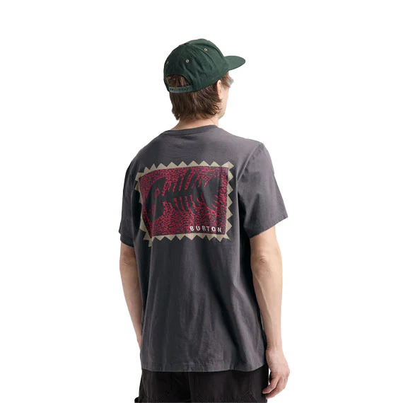 Burton Throwback 1992 Short Sleeve T-Shirt Gotham Gray 2027 - Image 4