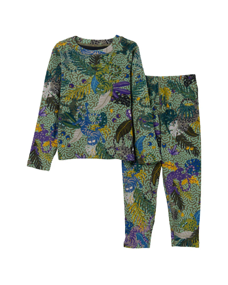 Burton Kids Toddlers' Fleece Base Layer Set Jungle Cats 2026