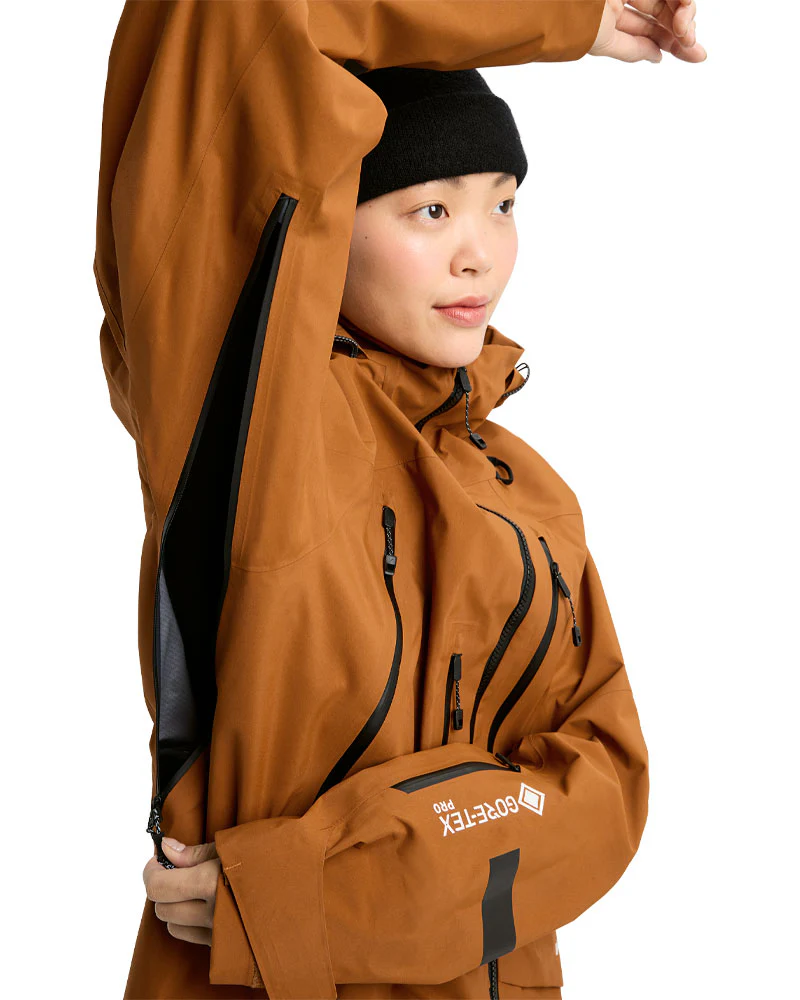 Burton Women's [ak] Acamar Gore Pro 3L Jkt Chestnut Brown 2026 - Image 7