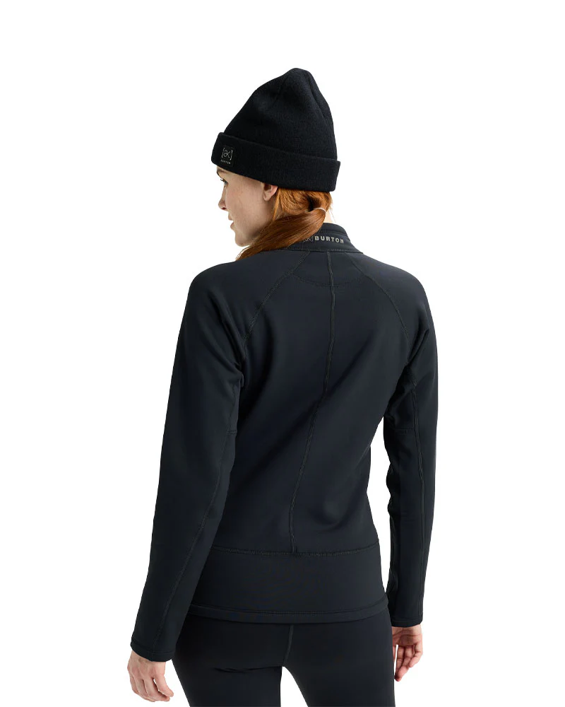 Burton Women's [ak] Baker Stretch Fleece Full-Zip True Black 2026 - Image 4