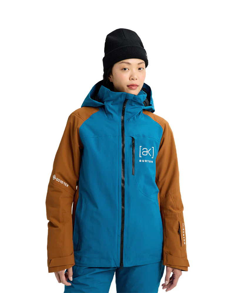 Burton Women's [ak] Embark Gore 2L Jkt Blue Teal/Chestnut Brown 2026 - Image 2