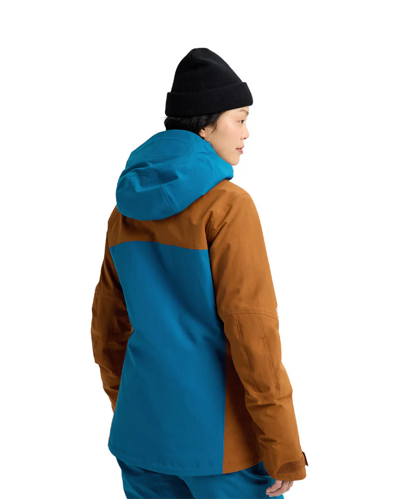 Burton Women's [ak] Embark Gore 2L Jkt Blue Teal/Chestnut Brown 2026 - Image 3