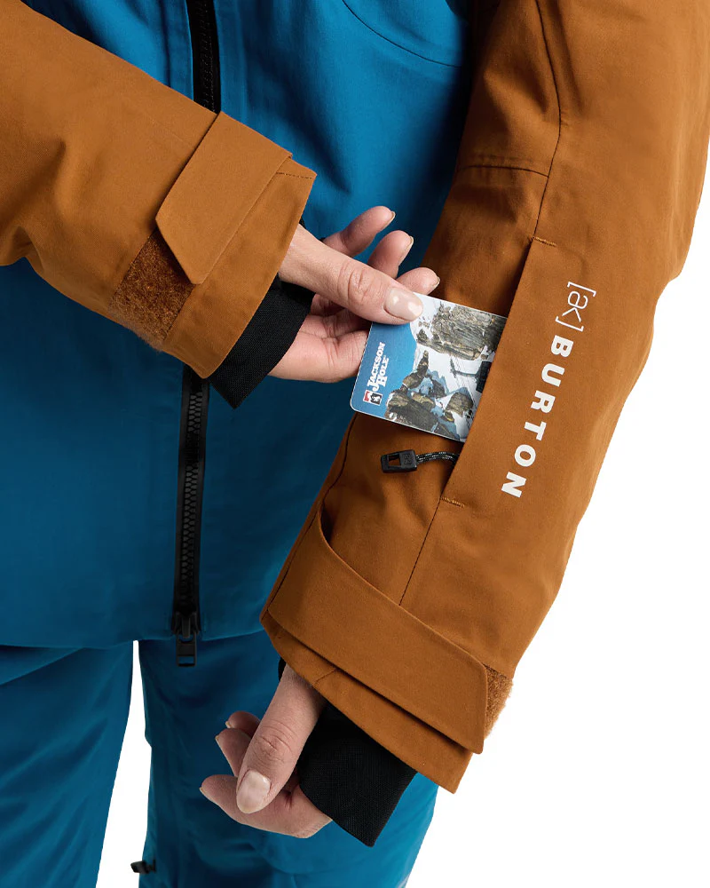 Burton Women's [ak] Embark Gore 2L Jkt Blue Teal/Chestnut Brown 2026 - Image 5