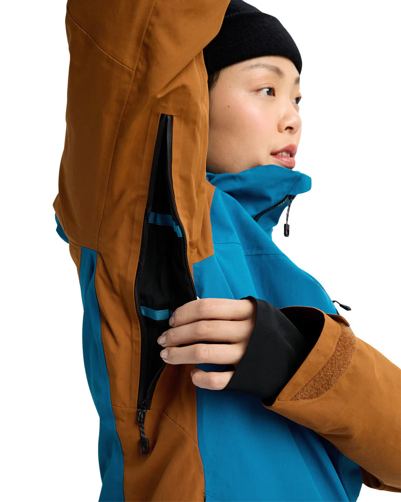Burton Women's [ak] Embark Gore 2L Jkt Blue Teal/Chestnut Brown 2026 - Image 6