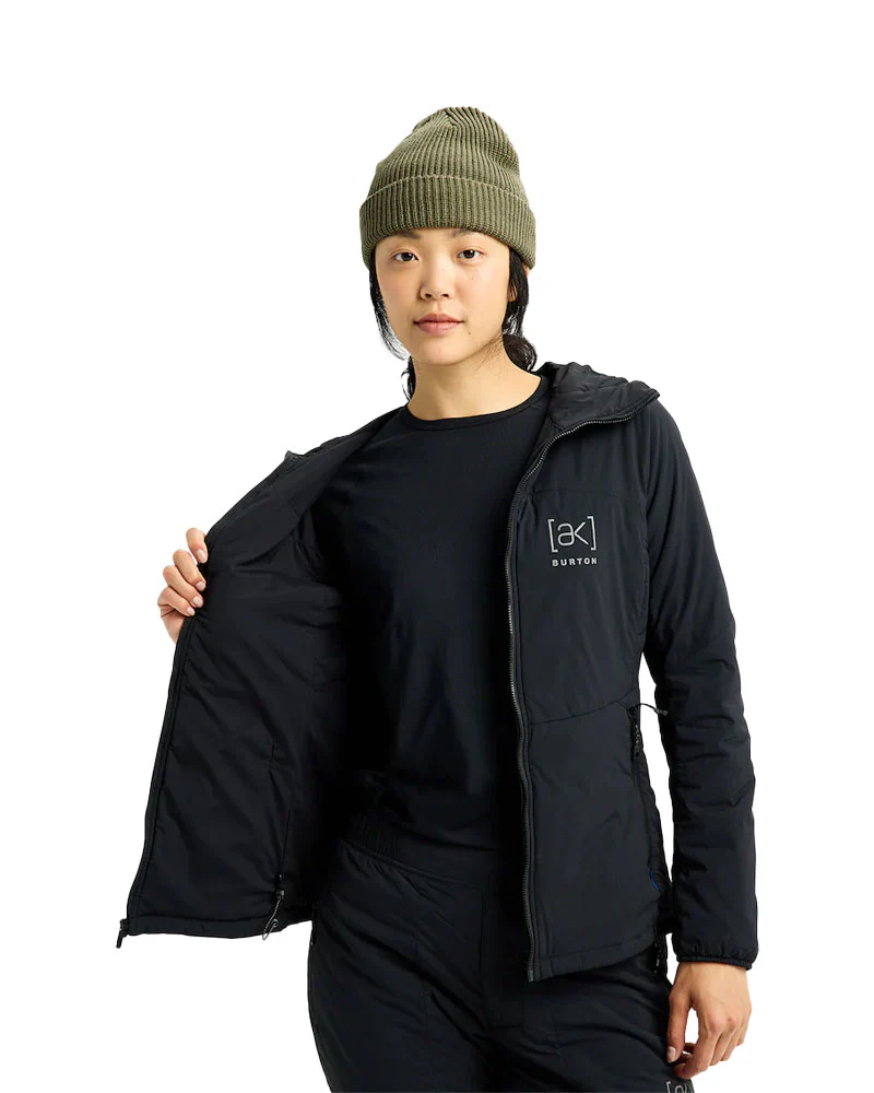 Burton Women's [ak] Helium Hooded Stretch Ins Jacket True Black 2026 - Image 5