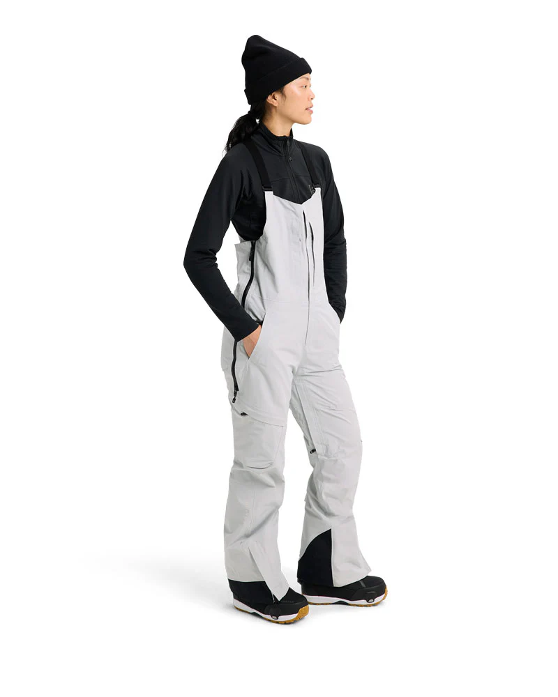 Burton Women's [ak] Kimmy Gore-Tex 2L Bib Pants Gray Cloud 2026 - Image 2