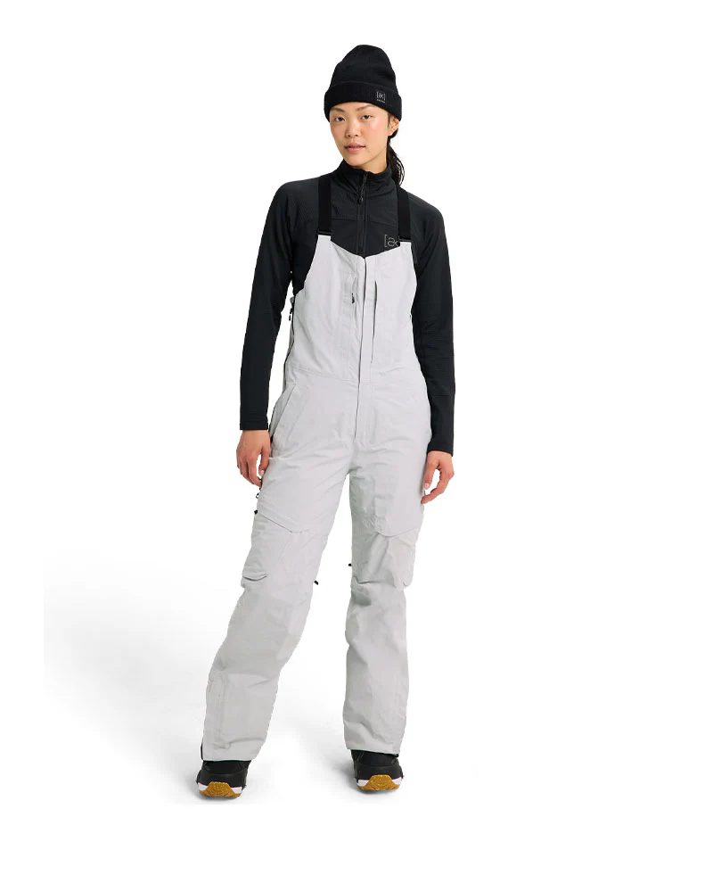 Burton Women's [ak] Kimmy Gore-Tex 2L Bib Pants Gray Cloud 2026 - Image 3
