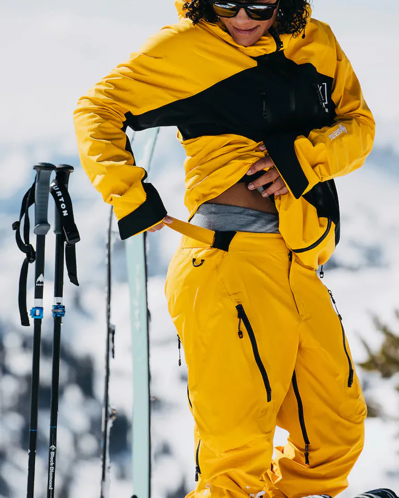 Burton Women's [ak] Tuvak Gore-Tex 3L Pant Goldenrod/True Black 2025 - Image 4