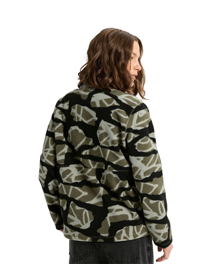 Burton Women's Cinder Fleece Snap Shirt Graffiti Camo 2026 - Image 4