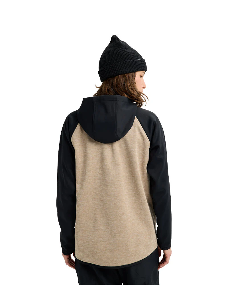 Burton Women's Crown Pullover Summit Taupe Heather/True Black 2026 - Image 4
