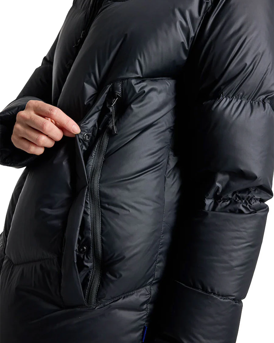 Burton Women's Long Down Parka Black - Image 5
