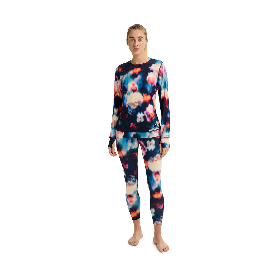Burton Women's Midweight Base Layer Crewneck Floral Blur 2026 - Image 2